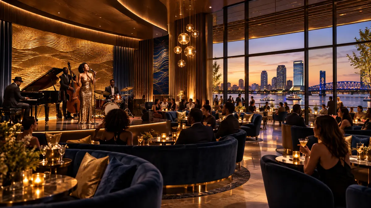 Jazz club and intimate live-music room