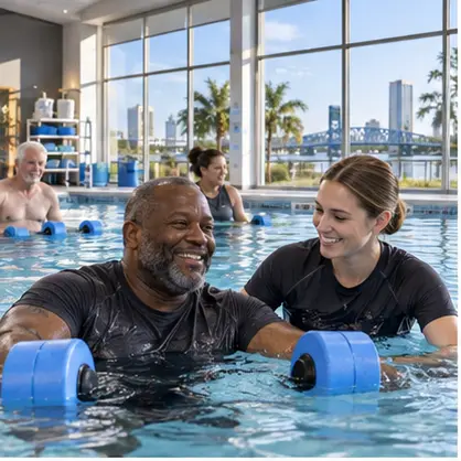Veterans center aquatic rehabilitation
