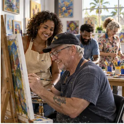 Veterans community art studio