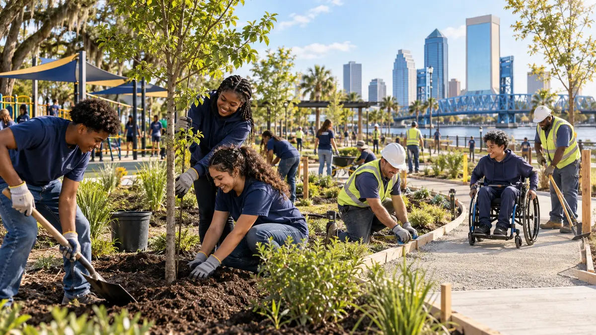 Illustrative Jacksonville community concept for the Northside neighborhood plan