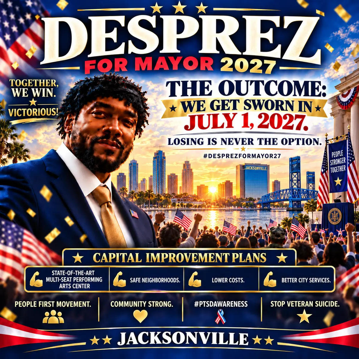Desprez for Mayor Victory
