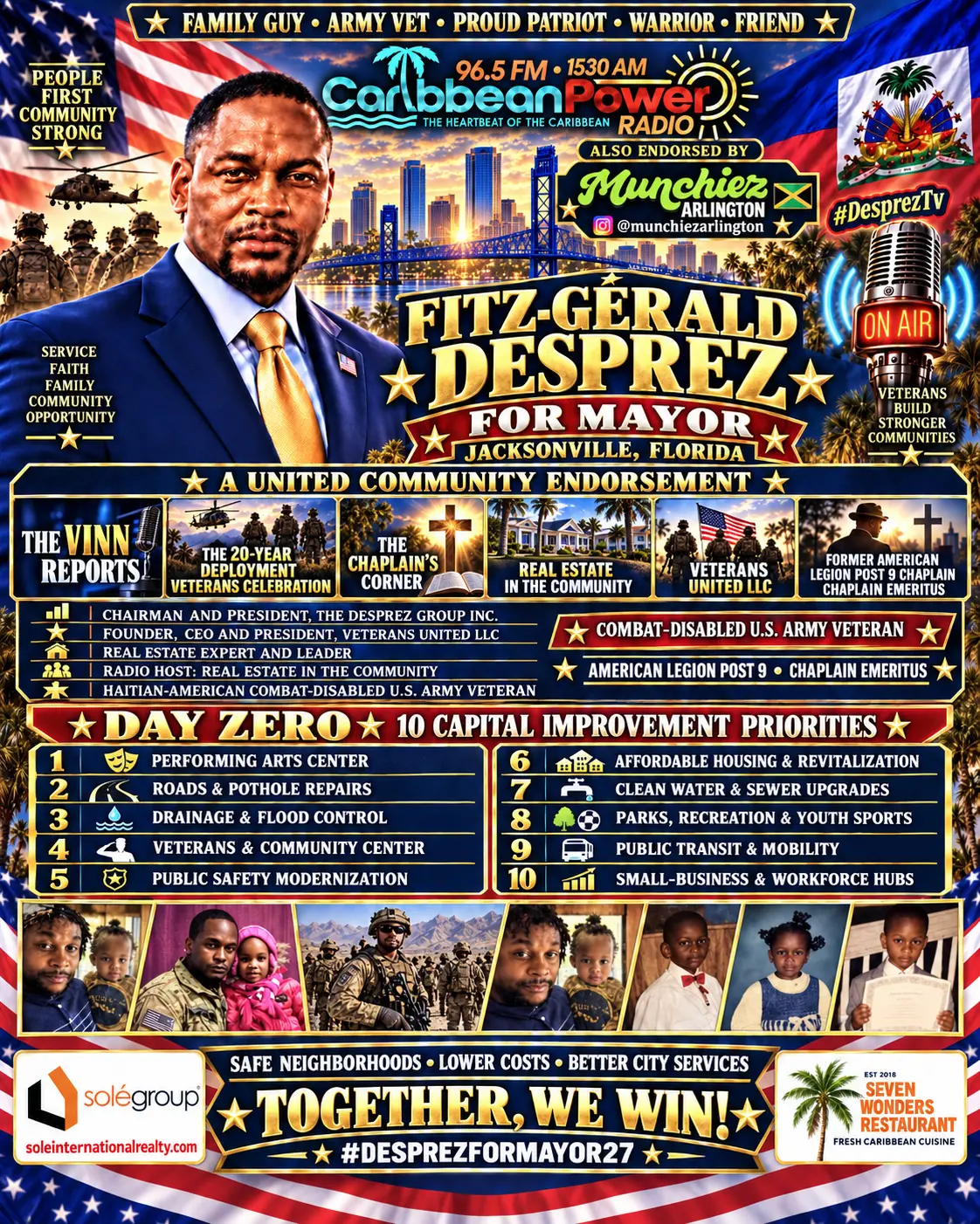 Fitz-Gérald Desprez for Jacksonville Mayor