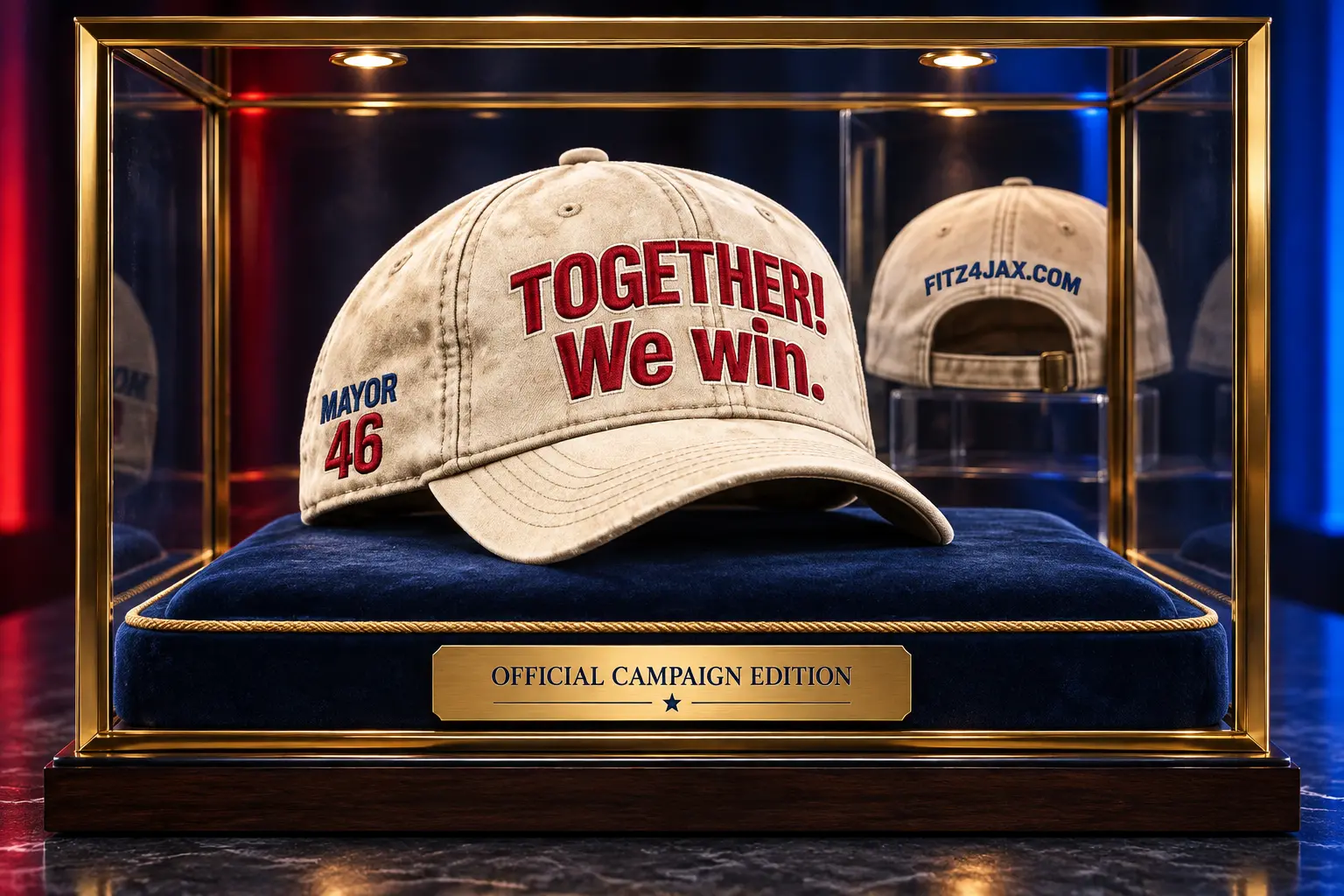 Official FITZ4JAX Together We Win Mayor 46 campaign hat